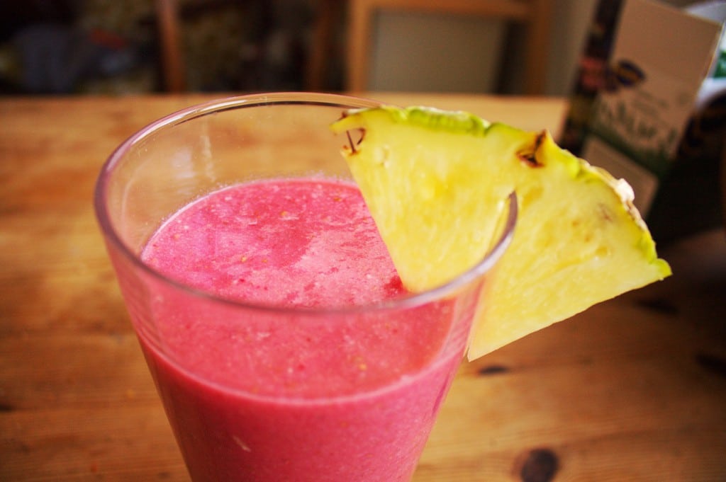 Himbeer-Ananas-Smoothie