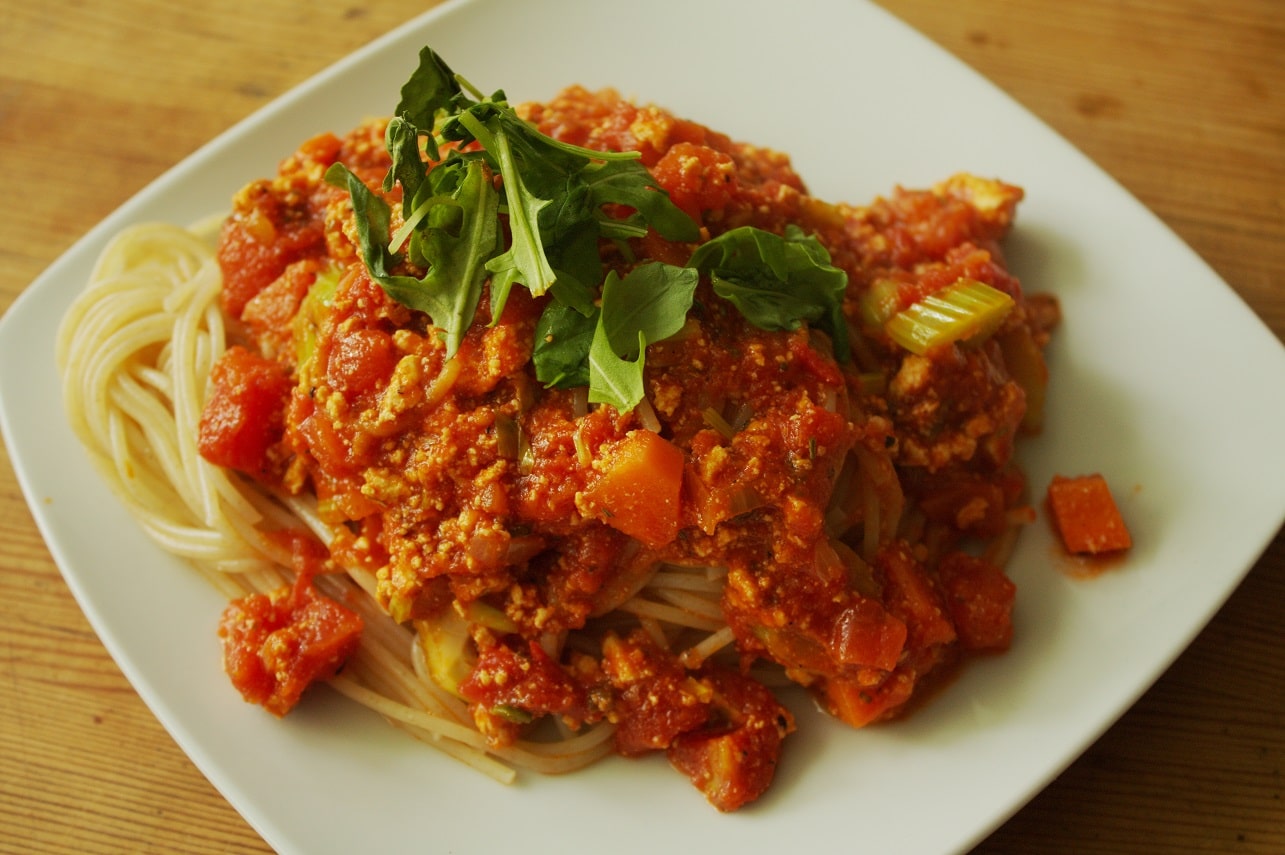 Spaghetti Bolognese vegan