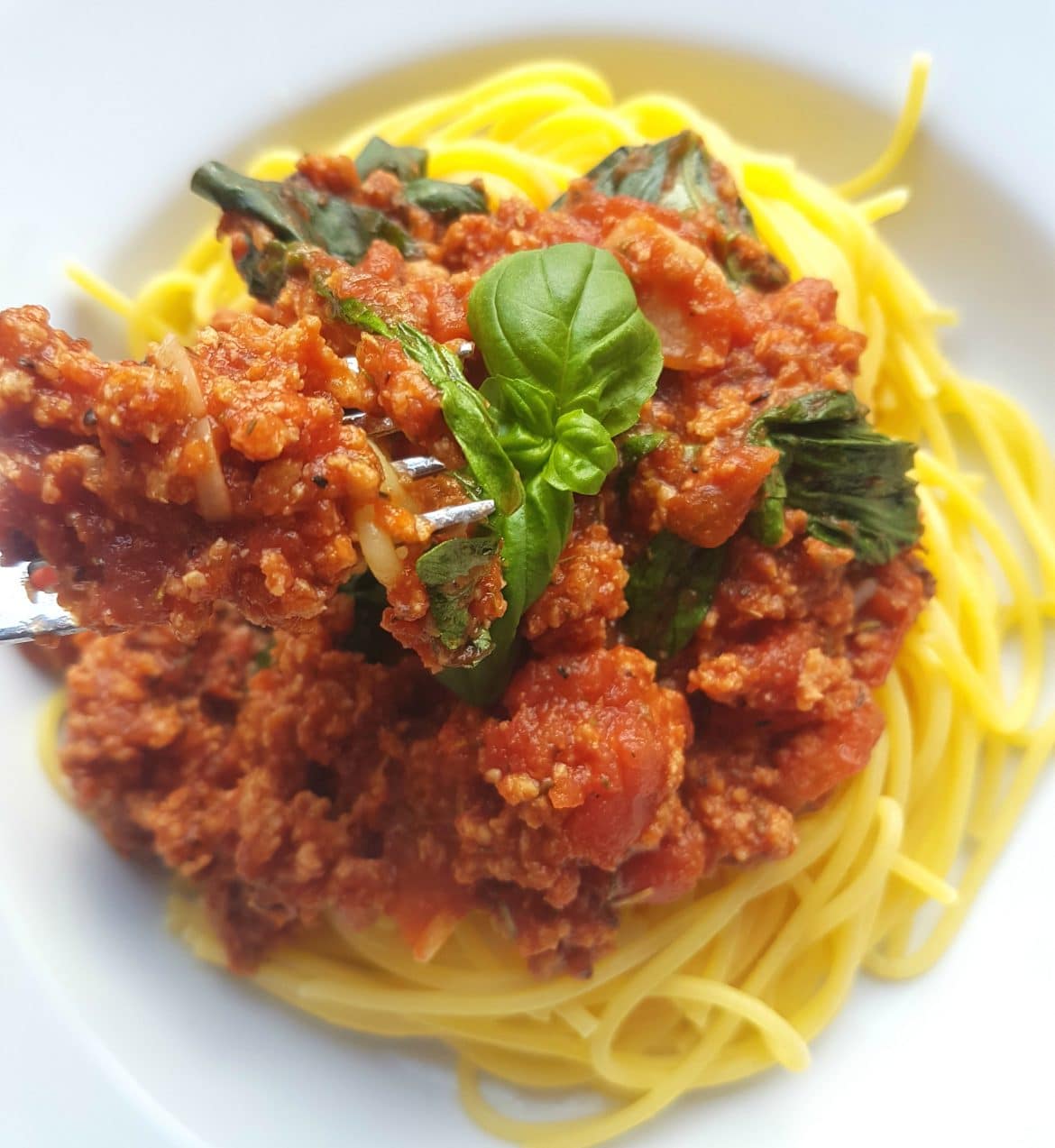 Schnelle Spaghetti mit Soja-Bolognese | Vegane Rezepte