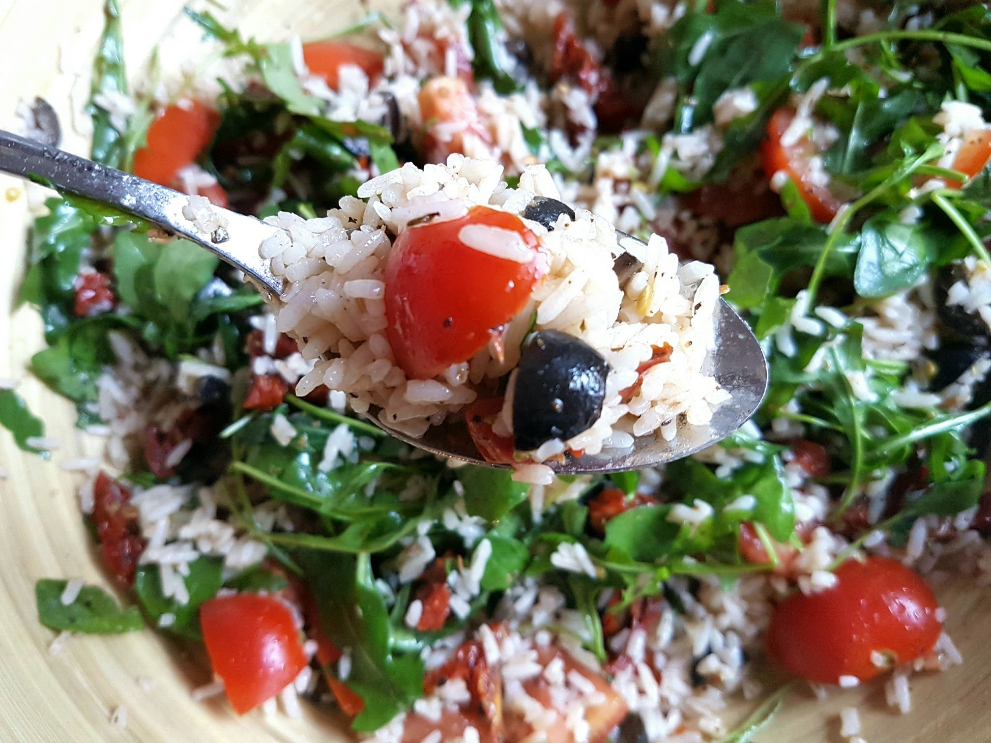 Italienischer Reissalat mit Tomaten & Rucola | Vegane Rezepte