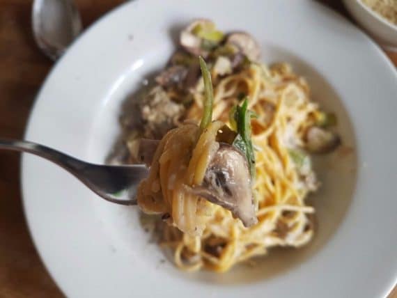 Pasta mit Lauch und Pilzen vegan &amp; glutenfrei | Vegane Rezepte