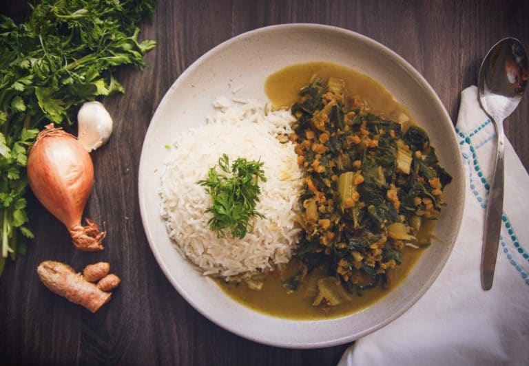 Mangold-Linsen-Curry vegan &amp; glutenfrei | Vegane Rezepte