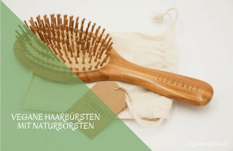 Vegane Haarbürsten mit Naturborsten aus Bambus